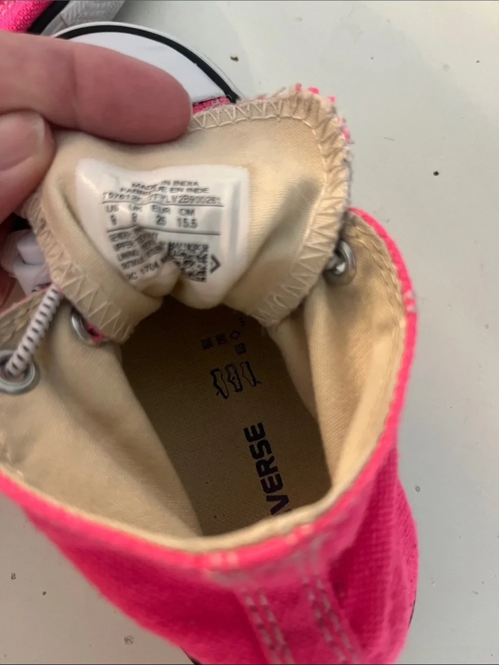 Converse Hi Tops Chucks Size 9 Hot Pink
